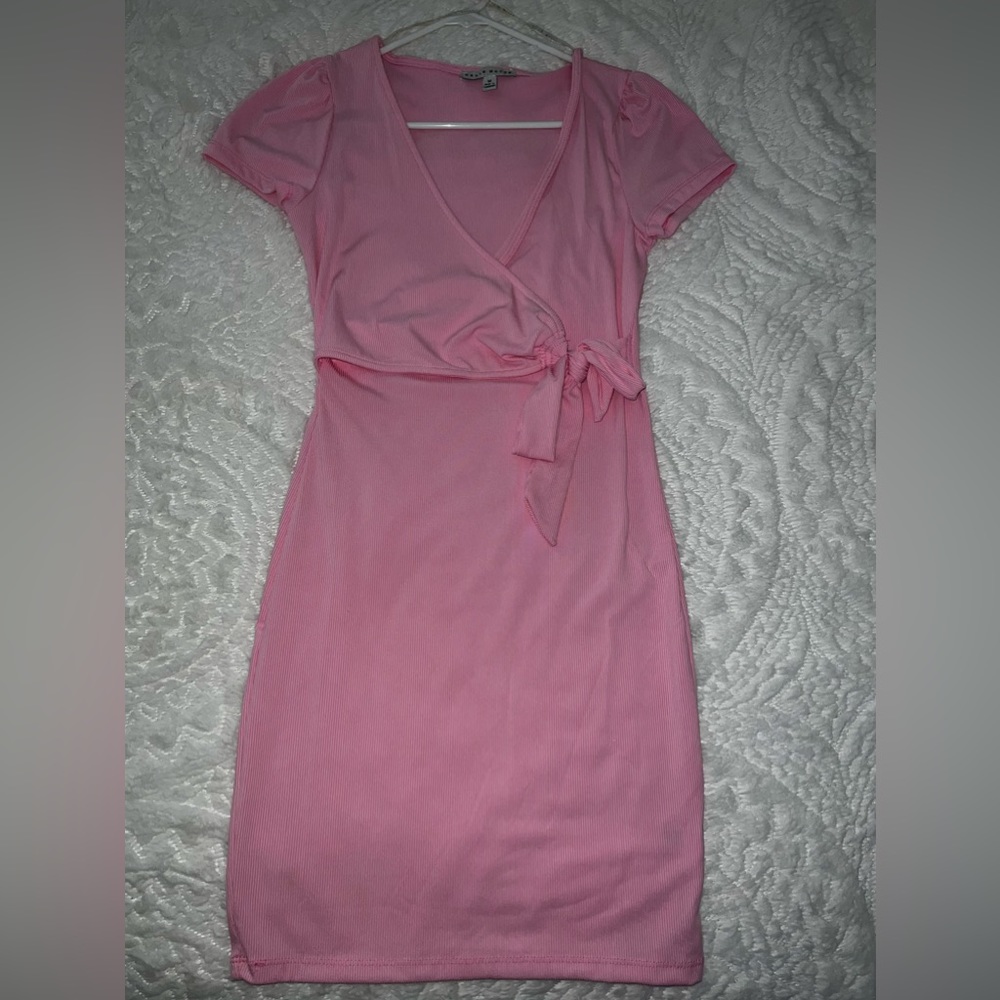 Pink Wrap Dress